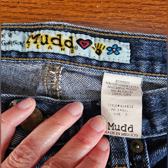 90s Y2k Womens Juniors mudd bootcut straight jean. 27 or 28 - Picture 6 of 11